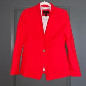 Red blazer jacket. J Crew. Size 4